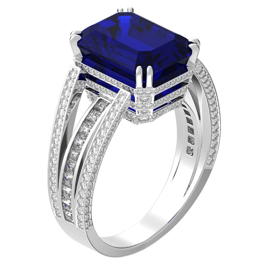 3004 Кольцо с танзанитом «QE71» — изображение 1