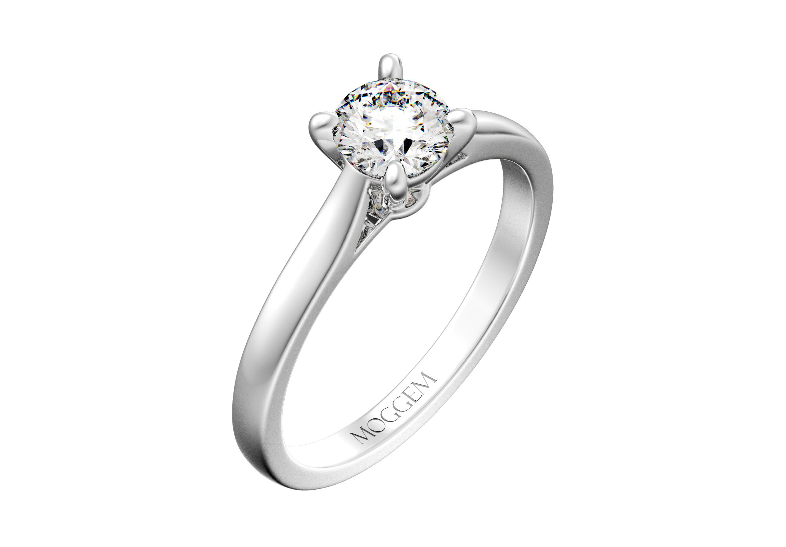 R14 Помолвочное кольцо «R14» с бриллиантом — изображение 1