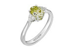 Помолвочное кольцо «O31» с жёлтым бриллиантом