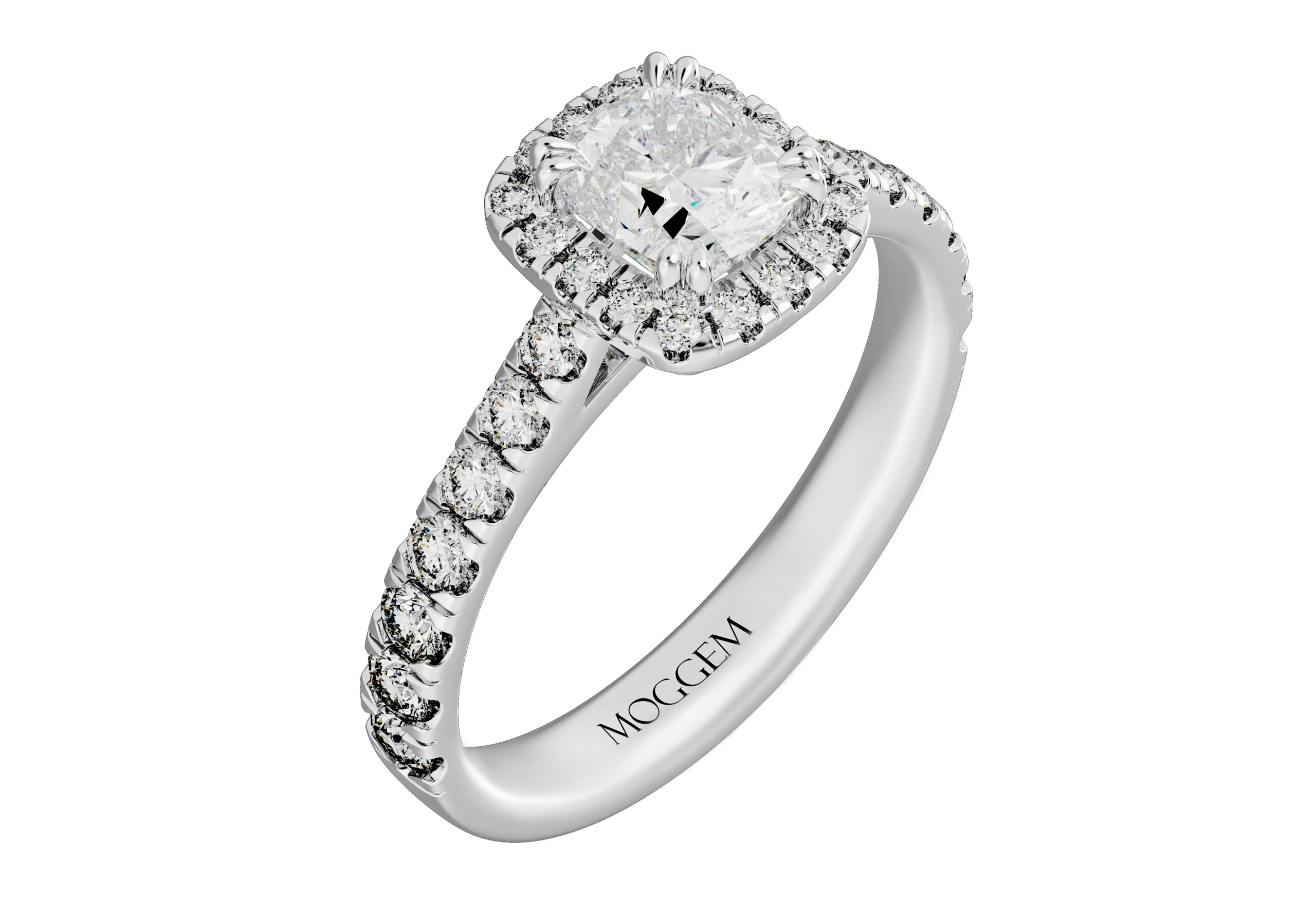 Помолвочное кольцо T-Da с бриллиантом (1) Помолвочное кольцо «K51» с бриллиантами — изображение 1