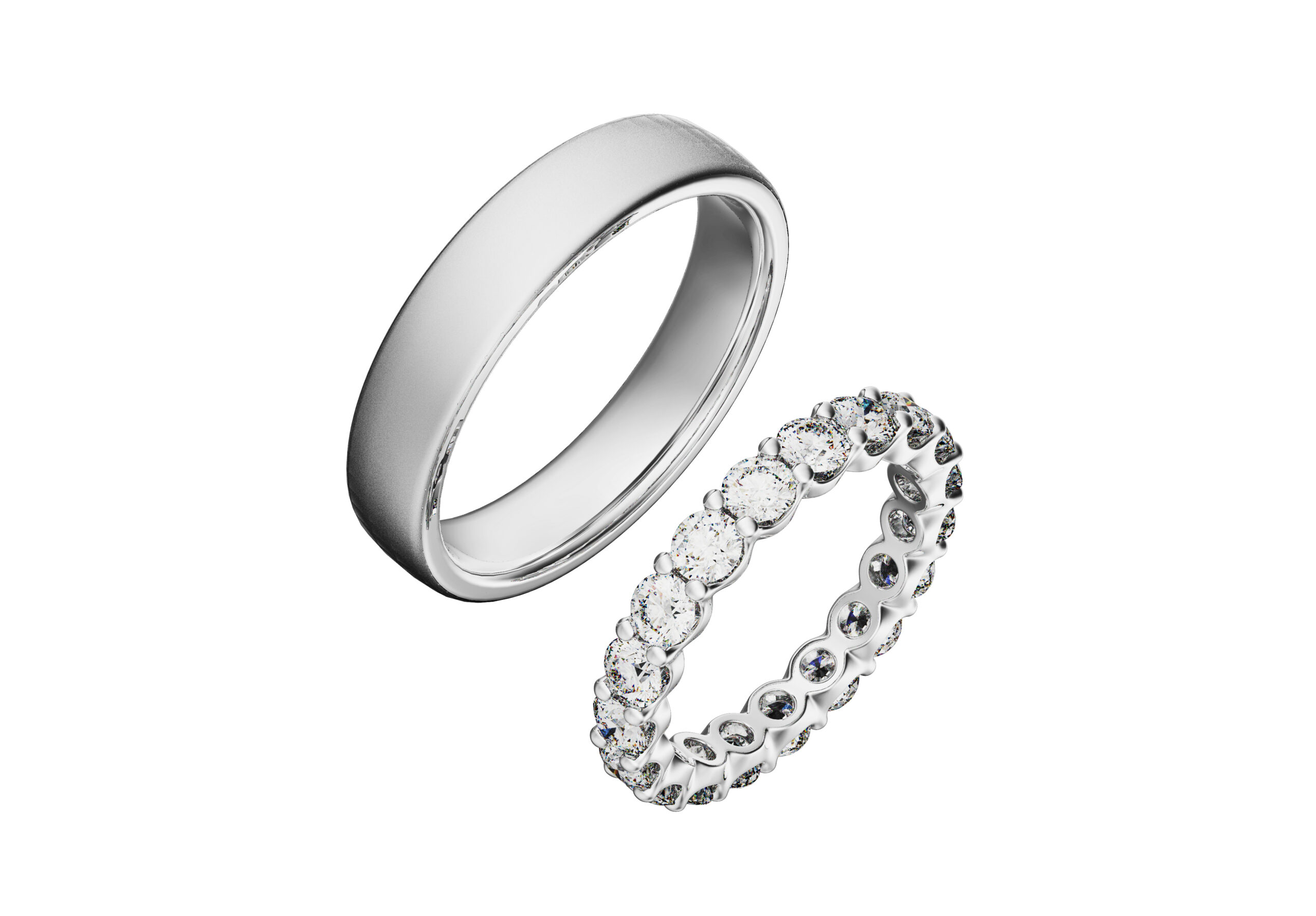 Обручальные-кольца-из-белого-золота-02 Обручальные MW — изображение 1