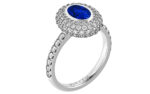 Кольцо с сапфиром «QO53»