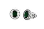 Серьги с изумрудами «OO51»