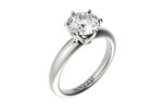 Помолвочное кольцо «R12a» с бриллиантом