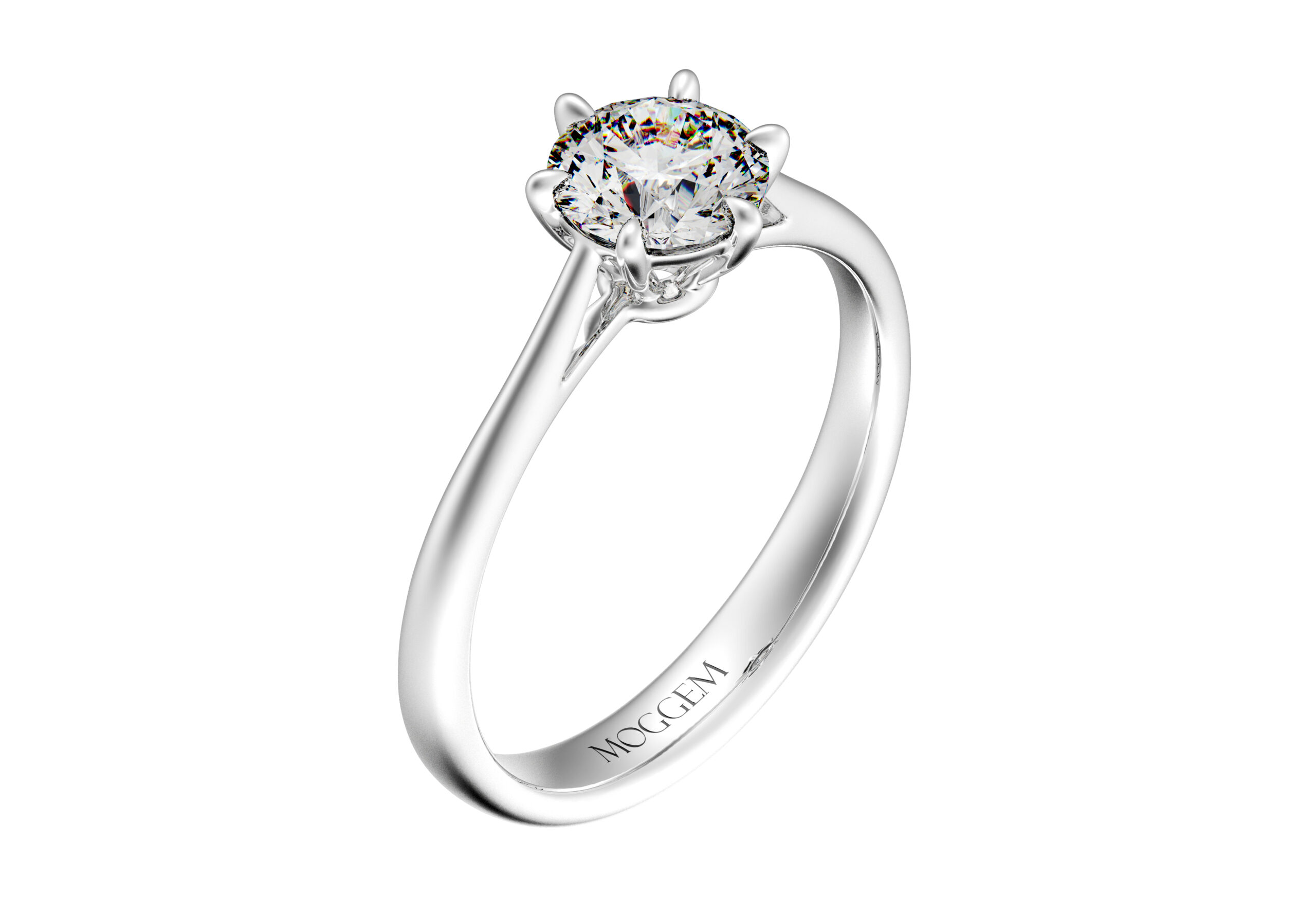 R13(3) Помолвочное кольцо «R13» с бриллиантом — изображение 1