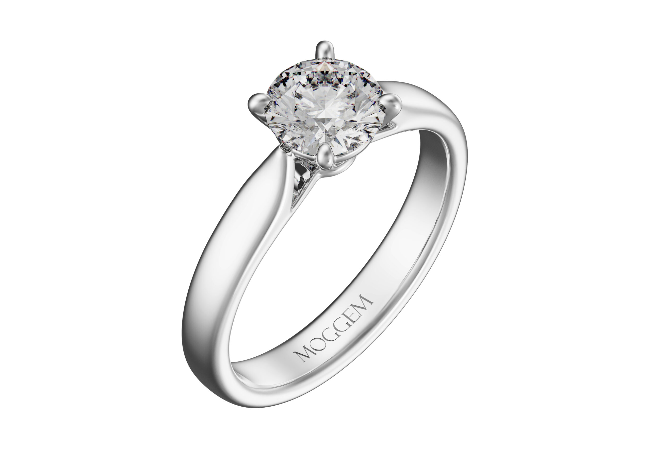 R15 Помолвочное кольцо «R15» с бриллиантом — изображение 1