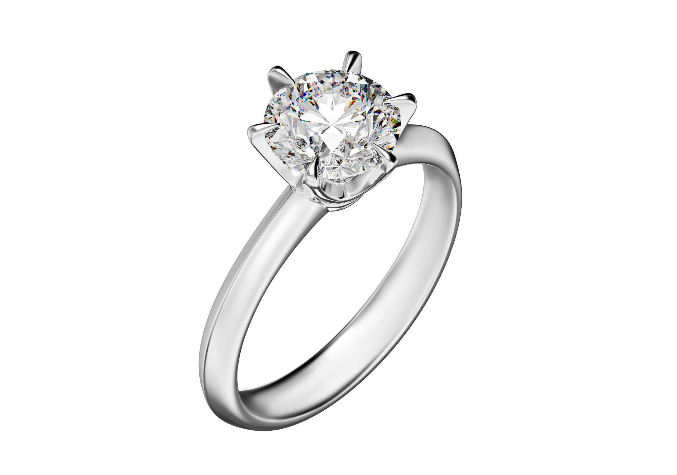 r12.1-1 Помолвочное кольцо «R12» с бриллиантом — изображение 1