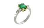 Кольцо с изумрудом «QE34»
